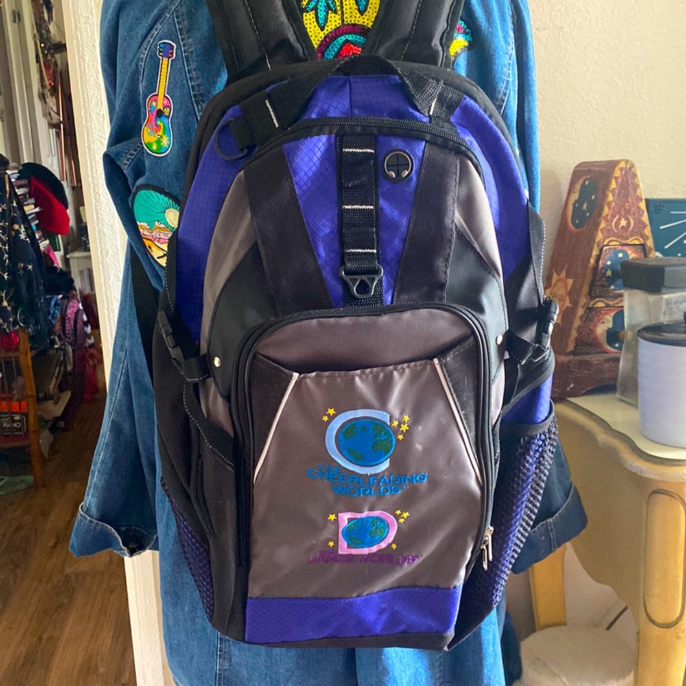 Professional, dance, and cheerleading, backpack! Purple and black. New!